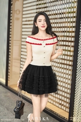 Áo dệt kim trễ vai