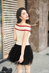 Áo dệt kim trễ vai