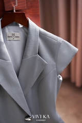 Áo Nerina cổ vest phối dây nơ