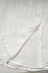 Áo Nissa phối ren tay dài bo chun