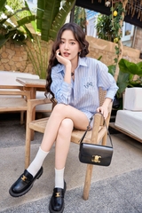 Set áo sơ mi kiểu dáng rộng + quần short
