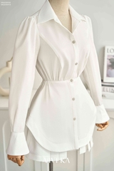 Quần váy xếp ly bản nhỏ