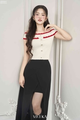 Áo dệt kim trễ vai