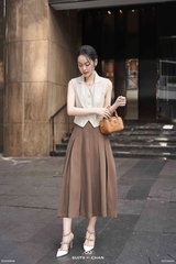 Chân váy Miranda dáng A xếp ly