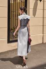 Chân váy Mela dáng suông phối nút