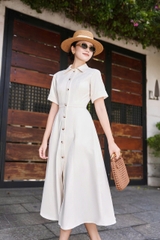 Đầm Tessa phối nút