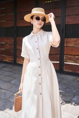 Đầm Tessa phối nút