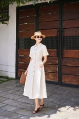 Đầm Tessa phối nút