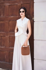 Áo Glenda peplum cổ vest