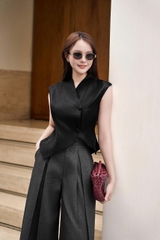 Áo Glenda peplum cổ vest