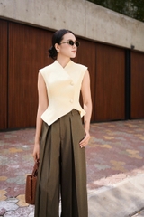 Áo Glenda peplum cổ vest