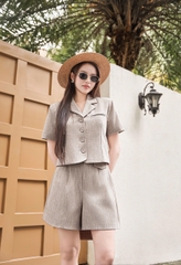 Set Zelda áo cổ vest + quần short