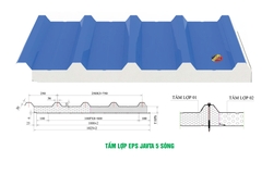 TẤM LỢP EPS JAVTA 5 SÓNG