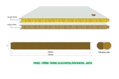 PANEL TRONG GLASSWOOL/ROCKWOOL JAVTA