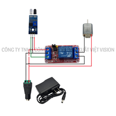 Bộ lắp ráp mạch điện sử dụng mô đun cảm biến vật cản môn Công nghệ lớp 8