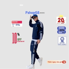 Bộ thể thao nam Adidas 3 Sọc Bản To Cao Cấp, Áo 2 Lớp Chất Gió Co Giãn bgmm3- túi áo quần có khoá, hàng cao cấp, tự chụp
