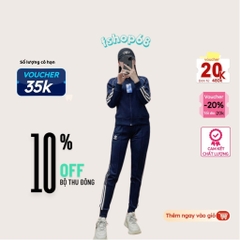 Bộ thể thao nữ Adidas chất Umi thể thao BTWM11 Umi chất cao cấp phối 3 sọc, form dáng khỏe, trẻ, giặt ko xù,ảnh tự chụp
