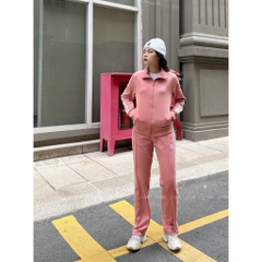 Đồ bộ Thể thao Nữ Adidas BTWM9  chất umi quần ống xuông, Cổ bẻ 3 sọc không xù chất thoải mái dễ chịu, set thu đông vnxk