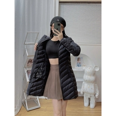 Áo Khoác Nữ Dáng Dài Chất Liệu Lông Vũ Siêu Nhẹ Siêu Ấm Tay Dài Bo Cổ Cao APH10 - FShop68