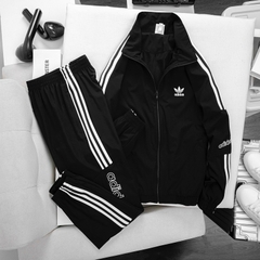 Bộ thể thao nam Adidas 3 Sọc Bản To Cao Cấp, Áo 2 Lớp Chất Gió Co Giãn bgmm3- túi áo quần có khoá, hàng cao cấp, tự chụp