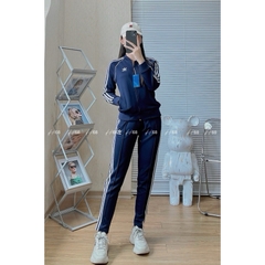 Bộ Thể Thao Nữ Adidas cổ bomber BTWM3 Chất Nỉ Umi Hàng Đẹp Loại 1, túi quần áo đều có khóa, set bo thu dong vnxk cao cap