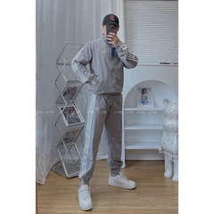 Bộ gió thể thao nam Adidas chất gió cao cấp co giãn, 3 Sọc Bản To bgmm2 Áo 2 Lớp Lót Lưới Co Giãn, set thu đông vnxk