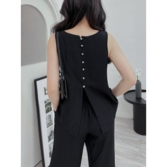 Bộ Đũi Hè Nữ MIALUCI DWM1 Hàng Cao Cấp Chất Đũi Mát Siêu Nhẹ Ít Nhăn, Chất Mềm Mại Dễ Chịu Đủ Màu