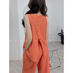 Bộ Đũi Hè Nữ MIALUCI DWM1 Hàng Cao Cấp Chất Đũi Mát Siêu Nhẹ Ít Nhăn, Chất Mềm Mại Dễ Chịu Đủ Màu