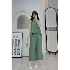 Bộ Đũi Hè Nữ MIALUCI DWM1 Hàng Cao Cấp Chất Đũi Mát Siêu Nhẹ Ít Nhăn, Chất Mềm Mại Dễ Chịu Đủ Màu