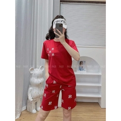 Bộ đồ lửng nữ MLB, form chuẩn, quần rộng cotton 100% co giãn 4 chiều, siêu thoáng mát mềm mịn BLWM2 a03