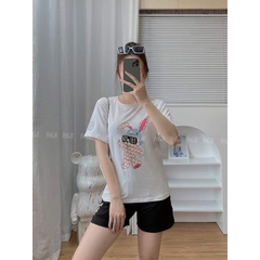 Bộ quần áo nữ short mùa hè BSWM2  chất 100% cotton co giãn 4 chiều hình in cao cấp, cam kết không bong, set hè vnxk