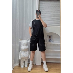 Bộ quần áo nam mùa hè Le coq Bsm1 áo thun nam cotton 100%, quần nam chất thể thao dày dặn không lộ có khoá túi quần vnxk