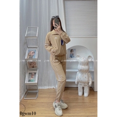 Bộ quần áo thể thao nam nữ Adidas đôi M10 Chất Gió cao cấp co giãn,túi quần áo có khóa, áo 2 lớp lót lưới, set thu đông