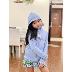 Áo Chống Nắng Trẻ Em 2 lớp điều hòa  MUJI  ABM1, làm mát , từ 3 - 14 tuổi Có Túi Áo Kèm Khẩu Trang Chống Tia UV, áo vnxk