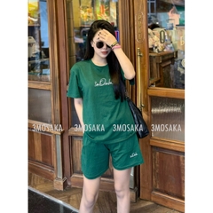 Bộ cộc mặc nhà nữ 3M OSAKA CHÍNH HÃNG cotton 100% co giãn 4 chiều, giặt không xù BSWM16 a05
