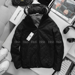 Áo Phao Trần Lót Lông Cừu Nam 3 Lớp Siêu Ấm Có Túi Trong, Mũ Tháo Rời Được Admm11