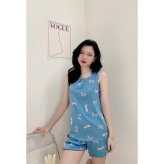 Bộ pijama nữ MIALUCI Chính hãng bpwm9 sát nách, siêu mát , chất lụa tơ mềm , mát, nhẹ, không nhăn, cao cấp