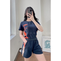 Bộ đùi nữ hè MIALUCI dwm2 chất đũi phối sườn, form dáng chuẩn đẹp, chất đũi mát và ít nhăn HÀNG CHÍNH HÃNG