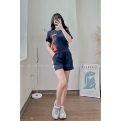 Bộ đùi nữ hè MIALUCI dwm2 chất đũi phối sườn, form dáng chuẩn đẹp, chất đũi mát và ít nhăn HÀNG CHÍNH HÃNG