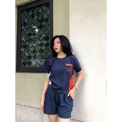 Bộ đùi nữ hè MIALUCI dwm2 chất đũi phối sườn, form dáng chuẩn đẹp, chất đũi mát và ít nhăn HÀNG CHÍNH HÃNG
