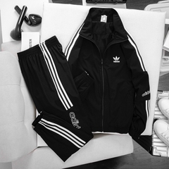 Bộ thể thao nam Adidas 3 Sọc Bản To Cao Cấp, Áo 2 Lớp Chất Gió Co Giãn bgmm3- túi áo quần có khoá, hàng cao cấp, tự chụp