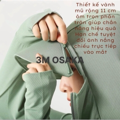 Áo Chống Nắng nữ 2 Lớp 3M OSAKA AWM21  HÀNG CHÍNH HÃNG CAO CẤP Chất Vải Thun caro bóng Thoải Mái Dễ Chịu Có Lưới Nách