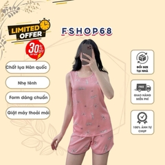 Bộ pijama nữ MIALUCI Chính hãng bpwm9 sát nách, siêu mát , chất lụa tơ mềm , mát, nhẹ, không nhăn, cao cấp