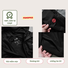 Áo chống nắng nam cao cấp 2 lớp 3M OTAKA  AMM16 Vải Aircool Max Spandex điều hoà, Mềm Mịn mát 2 Túi Có Khóa