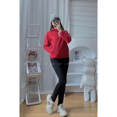 Áo khoác gió nữ 2 lớp GU Adwm9 gió 2 Lớp lót vải cotton thể thao,  Chất Gió Chống Thấm Hàng Đẹp cao cấp, túi có khóa