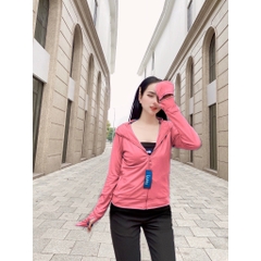 XẢ lẻ size Áo khoác chống nắng nữ 2 lớp LAMIA, che tay tháo, lớp lót vải chính, che tay, 2 túi có khoá, có túi trong