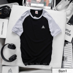 Bộ quần áo nam mùa hè Le coq Bsm1 áo thun nam cotton 100%, quần nam chất thể thao dày dặn không lộ có khoá túi quần vnxk