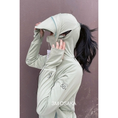 Áo Chống Nắng nữ 2 Lớp 3M OSAKA AWM21  HÀNG CHÍNH HÃNG CAO CẤP Chất Vải Thun caro bóng Thoải Mái Dễ Chịu Có Lưới Nách