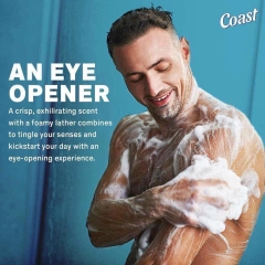 Sữa Tắm Gội cho Nam Coast Hair & Body có vòi của Mỹ 946ml chai lớn