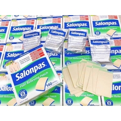Có tách lẻ Miếng dán Salonpas của Mỹ. Hộp 140 miếng